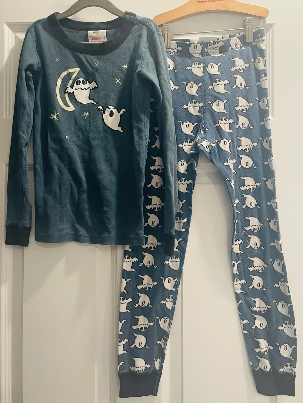 Hanna Andersson glow in the dark ghost Halloween pajamas 130cm US 8